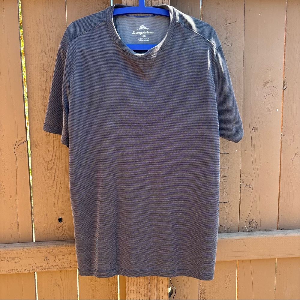 Tommy Bahama Gray Textured Shirt Size L